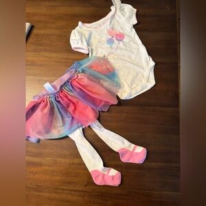 3-6 Months - Baby Clothes Skort Outfit onsie skirt tights NWT CHILDRENS PLACE